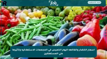 أسعار الخضار والفاكهة اليوم الخميس في المجمعات الاستهلاكية وتأثيرها على المستهلكين